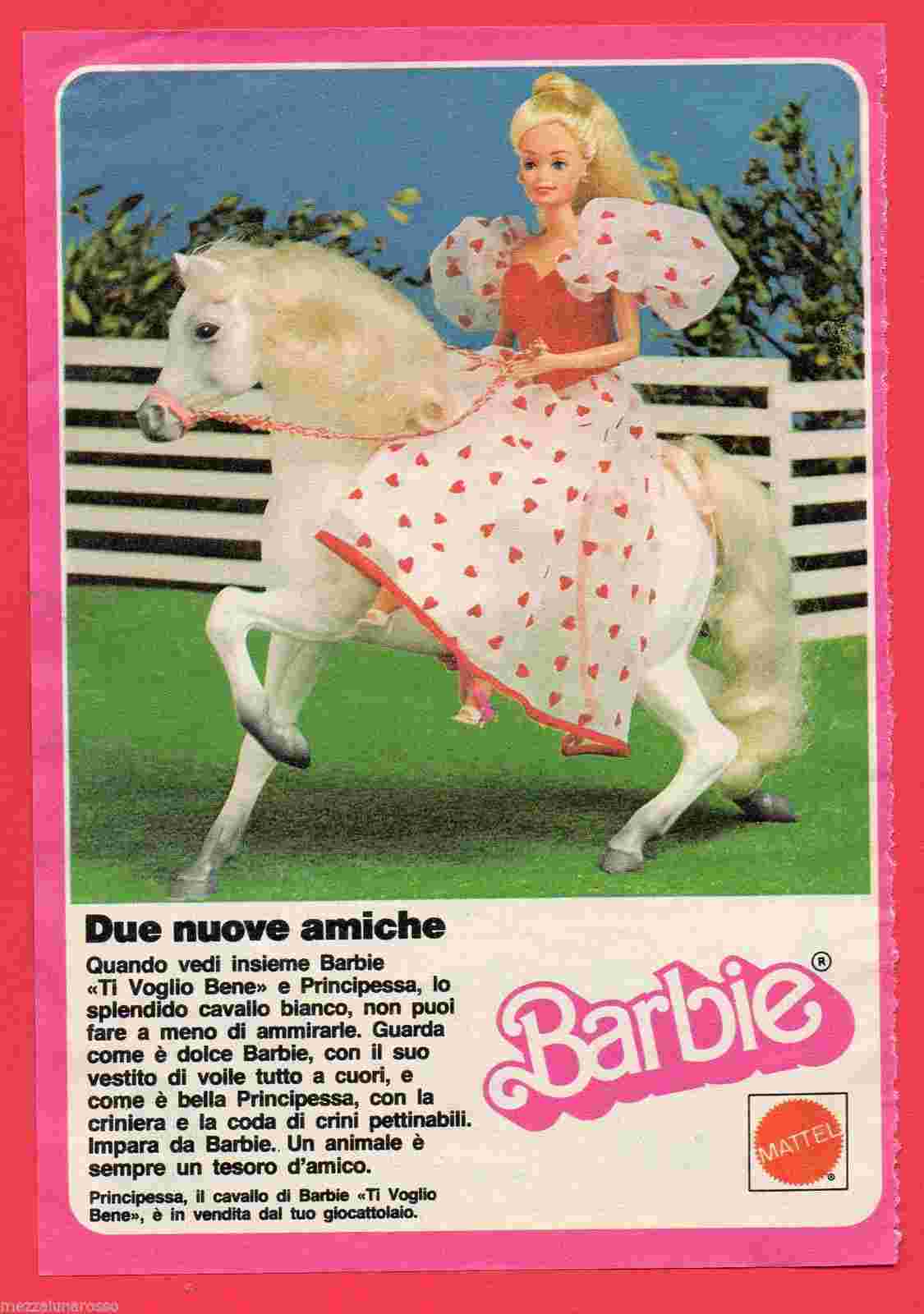 barbie sulla bicicletta anni 80