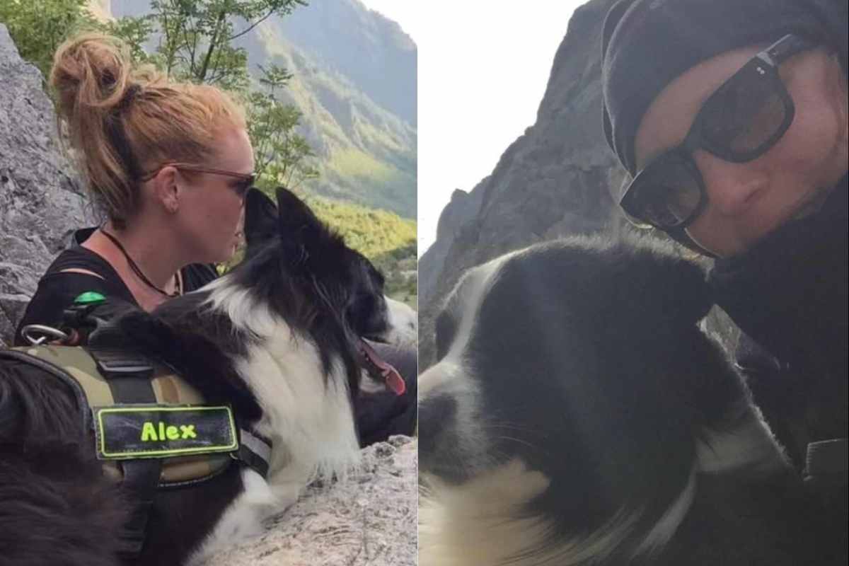 Donna caduta da un dirupo e il suo cane Alex