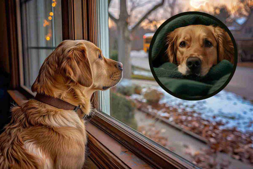 cane con ansia da separazione