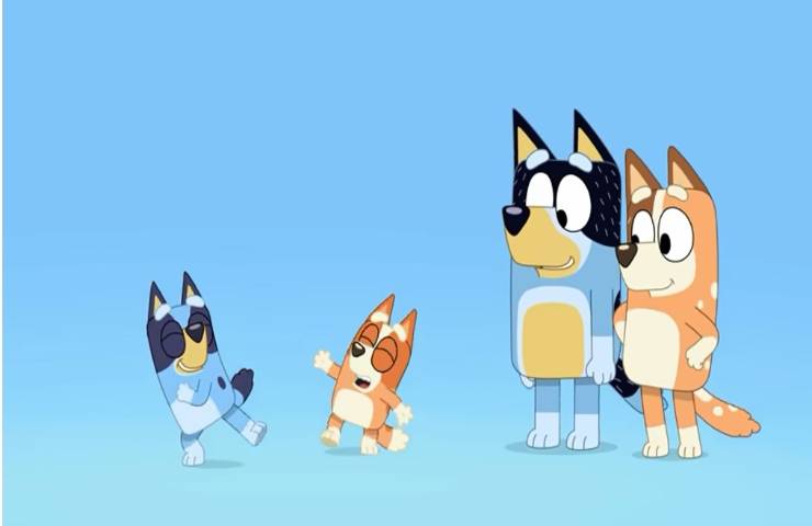 Bluey e la sua famiglia 